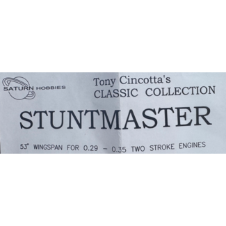SATURN HOBBIES VINTAGE 54" STUNTMASTER  KIT SUITS .29-.35 MOTOR