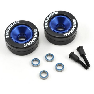 TRAXXAS TRAXXAS Red Aluminum Wheelie Bar Wheels & Hardware (2)