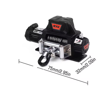 HOBBY DETAILS WGRN 1:10 Scale Alloy ELECTRIC WINCH BLACK 7.4V