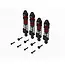 Arrma Assembled F/R Shock Set with 700cst Oil, 4pcs, Red