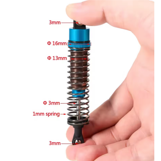 RACE 1/10TH 85mm 4PCS Aluminum Alloy Shock Absorbers