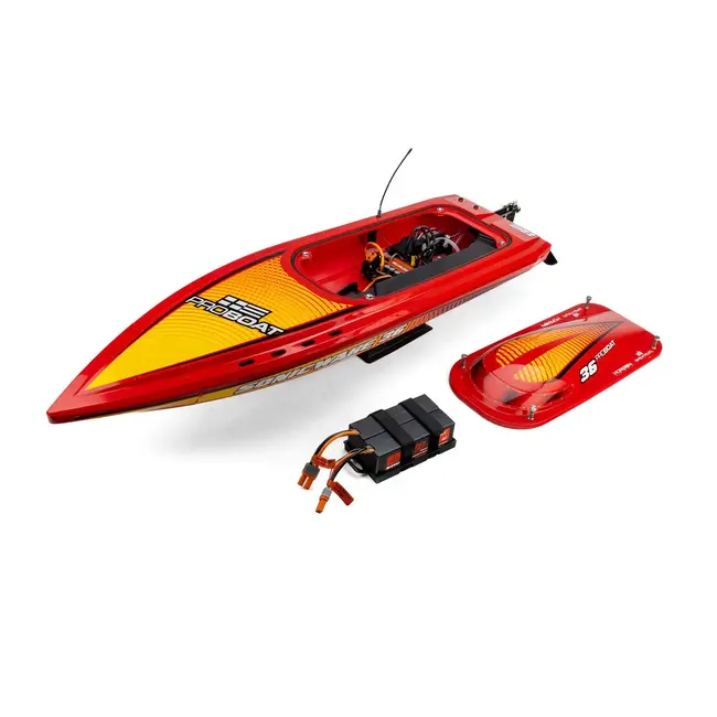 ProBoat Sonicwake 36 V3 Self Righting Deep-V RC Boat, RTR, Red