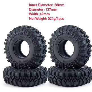 HOBBY DETAILS HOBBY DETAILS CRAWLER TIRES 2.2" WITH FOAM 58x137x49mm
