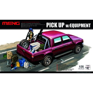 MENG Meng 1/35 Pick Up w/equipment Plastic Model Kit