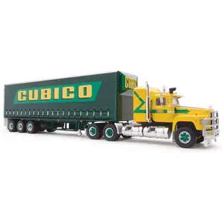 HIGHWAY REPLICAS HIGHWAY REPLICAS 1/64 FREIGHT MACK SEMI - CUBICO (CURTAIN SIDE TRAILER)