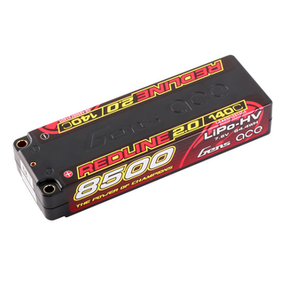 GENS ACE Gens Ace 2S Redline 2.0 8500mAh 140C 7.6V Hardcase Lipo Battery (5.0mm Bullet)