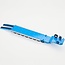 MASSDI 1/64 Diecast Car Model Toy - SCN1771 Eight-Axle Semi Low Trailer Blue
