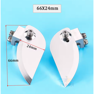 HY MODEL ACCESSORIES HY ALUMINIUM TURN FIN /  BOAT STABILIZERS 25-46 CLASS  1 PAIR