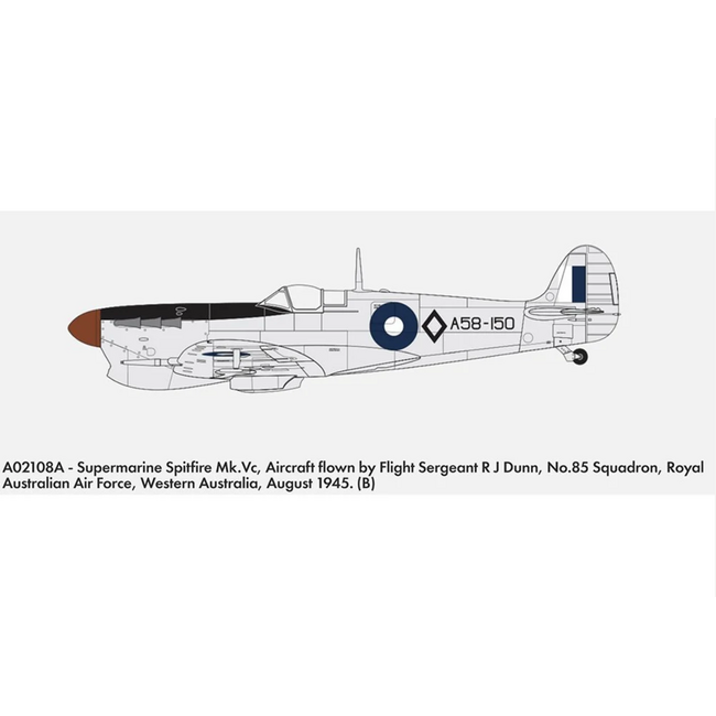 AIRFIX 1/72 SUPERMARINE SPITFIRE MK.VC WITH AUS. DECALS