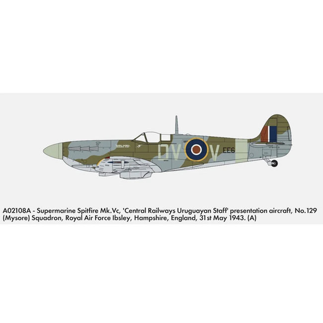 AIRFIX 1/72 SUPERMARINE SPITFIRE MK.VC WITH AUS. DECALS