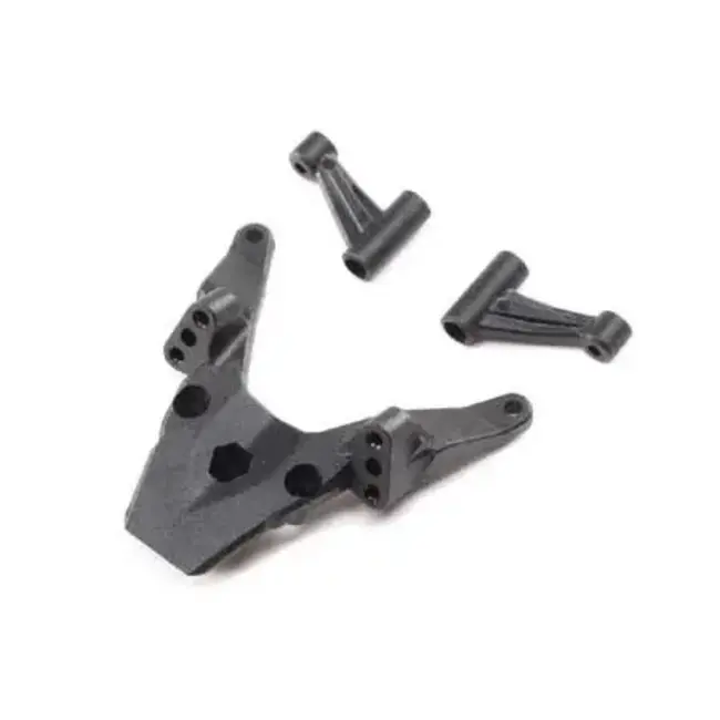 Losi Front Bulkhead and L/R Brace, Mini T 2.0