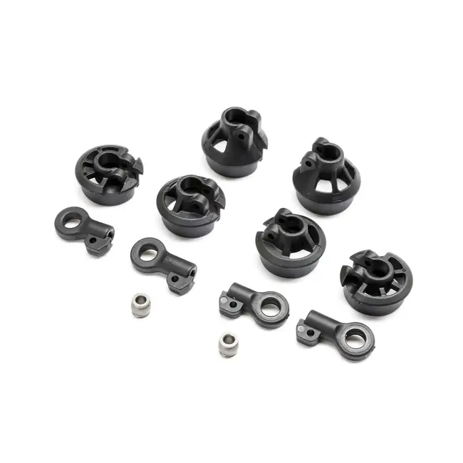TLR 13mm Spring Cups and Shock Ends, 22X, 22X-4 2.0, 22X-T
