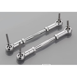 ROVAN Rovan Silver Aluminium Baja Steering Linkage 2Pcs