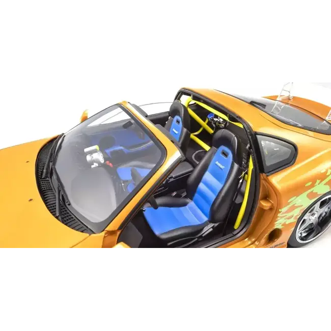 Kyosho 1/18 Toyota Supra Turbo "Fast & Furious" (Orange Pearl) Diecast Model Car