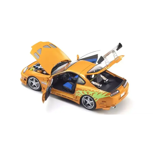 Kyosho 1/18 Toyota Supra Turbo "Fast & Furious" (Orange Pearl) Diecast Model Car