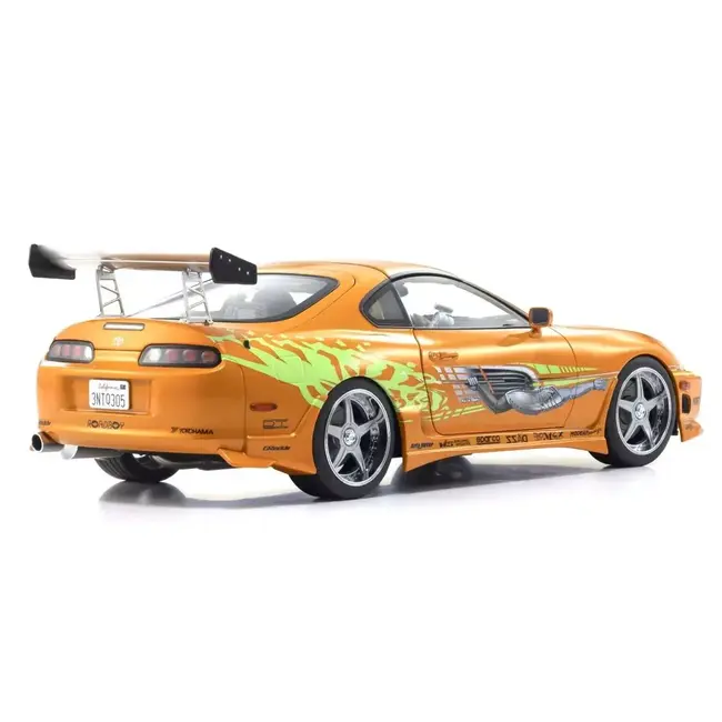 Kyosho 1/18 Toyota Supra Turbo "Fast & Furious" (Orange Pearl) Diecast Model Car