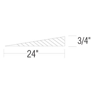 WOODLAND SCENICS Woodland Scenics 3% Incline/Decline  Starter  6/pkg - each piece elevates from 0 - 3/4" (0 - 1.9 cm) within 24"