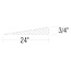 Woodland Scenics 3% Incline/Decline  Starter  6/pkg - each piece elevates from 0 - 3/4" (0 - 1.9 cm) within 24"