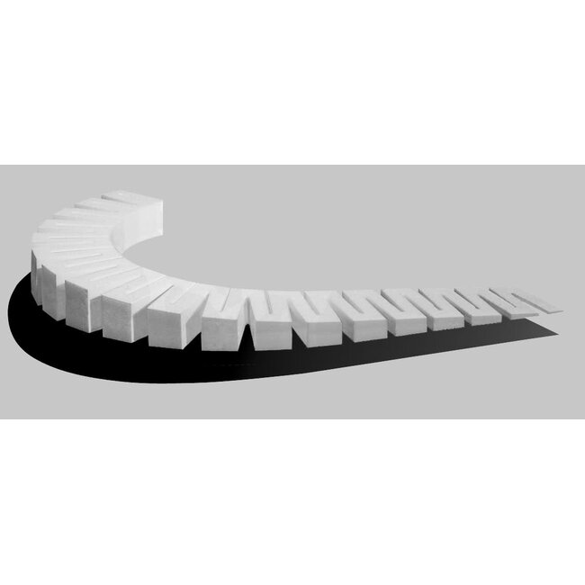 Woodland Scenics 3% Incline/Decline  Starter  6/pkg - each piece elevates from 0 - 3/4" (0 - 1.9 cm) within 24"