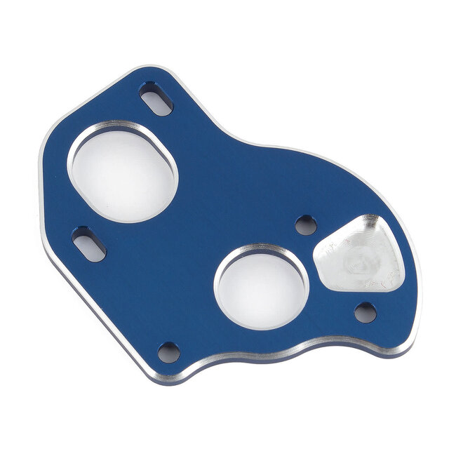 TEAM ASSOCIATED RC10B6.1 Laydown/Layback Motor Plate, blue aluminum