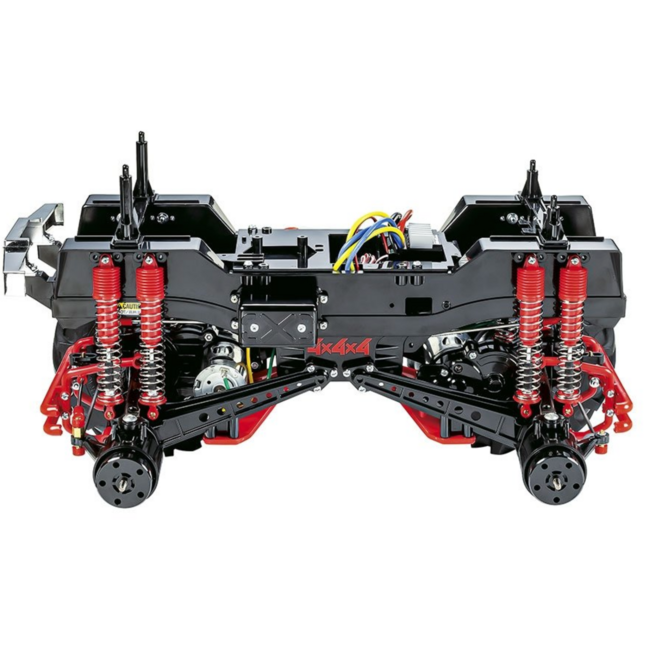 TAMIYA 1/10TH SCALE R/C 4 X 4 X 4 PICK UP TRUCK SUPER CLOD BUSTER BLACK EDITION KIT FORM REQUIRES 2CH RADIO BATTERIES AND CHARGER