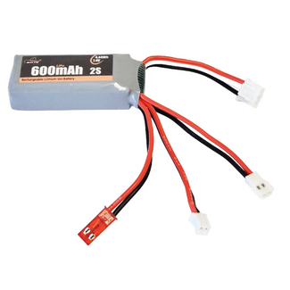 BILLY RC Billy RC 600mAh 2S 7.4V 35C LiPo Battery with JST, PH2.0, and MX2.