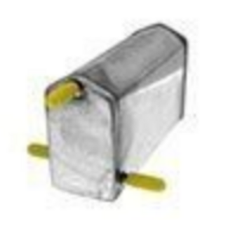 BRODAK BRODAK Standard Vent Wide Wedge Fuel Tank 4.5 oz.  1" H x 2" W x 4 1/2" Long