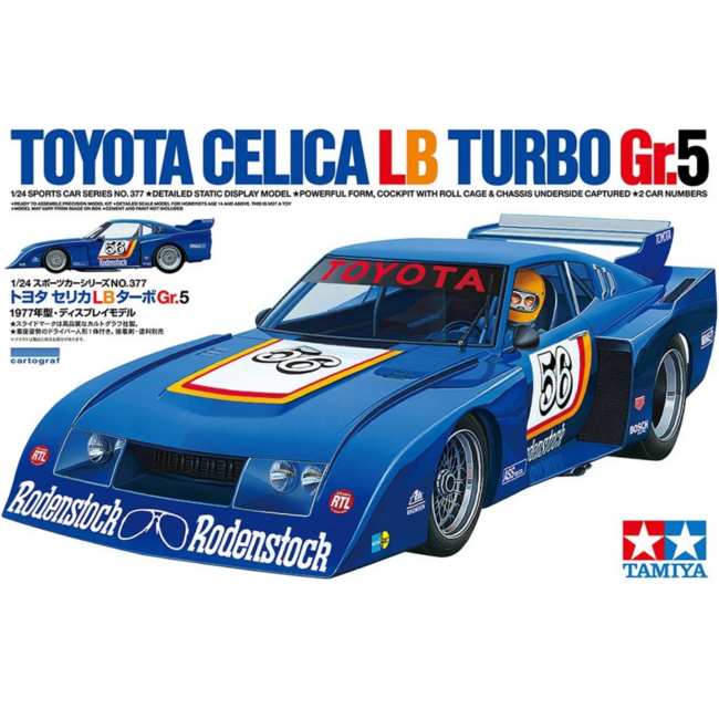 TAMIYA 1/24 CELICA LB TURBO GR.5 Plastic Model Kit