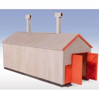 PECO PECO CORRUGATED IRON ENGINE SHED – LASER CUT KIT (OO/HO/OO-9)