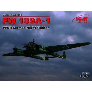 ICM ICM 1/72 FW 189A-1 WWII German Night Fighter Plastic Model Kit