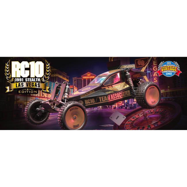 *** PRE ORDER OCT 2026***   2026 Team Associated Vintage Championships Las Vegas Edition RC10 ’91 Stealth