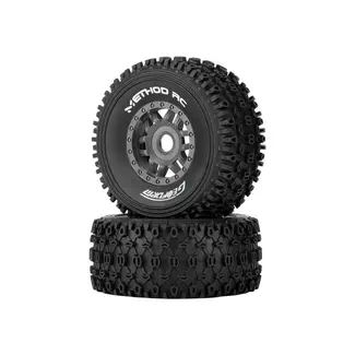 METHOD RC Method RC 1/8 Geoform All-Terrain SC Tyres Mounted on Gray Wheels, Arrma Mojave 4S
