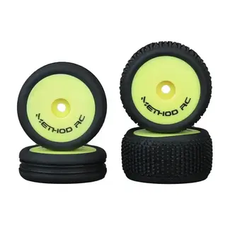 METHOD RC Method RC 1/24 NitraGrip Buggy Tyre Set Losi Micro-B Mounted on Wheels