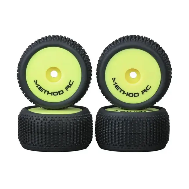 Method RC 1/28 NitraGrip Truggy Tyre Set Mounted on Wheels