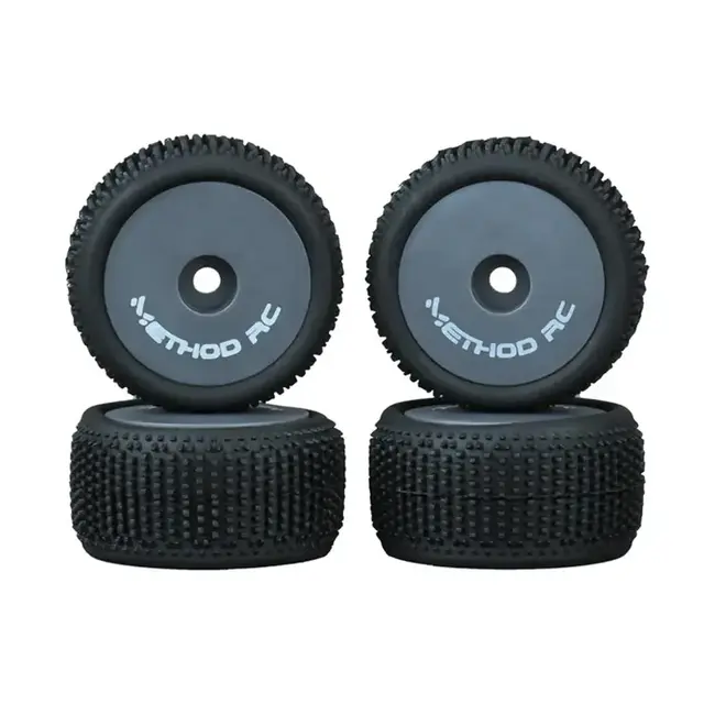Method RC 1/28 NitraGrip Truggy Tyre Set Mounted on Wheels