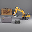Yi Gong 1/50 R/C Screw Excavator (Soft Rubber Tracks + Black Metal Tracks)