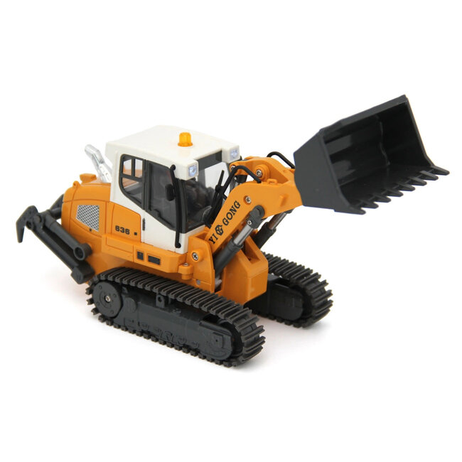 Yi Gong 1/50 R/C 636 Crawler Loader (Soft Rubber Tracks + Black Metal Tracks)