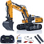 Yi Gong 1/50 R/C Screw Excavator (Soft Rubber Tracks + Black Metal Tracks)
