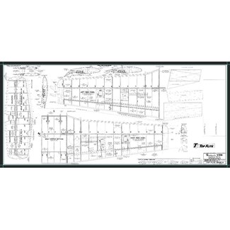 TOPFLITE TOPFLITE PLAN BONANZA V35B  Fuse  &  Wing 81" SPAN 2 SHEETS