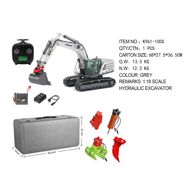 Kabolite 961-100s RC Excavator (2026 Model)