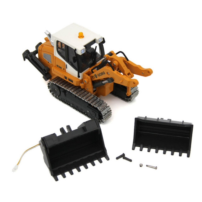 Yi Gong 1/50 R/C 636 Crawler Loader (Soft Rubber Tracks + Black Metal Tracks)