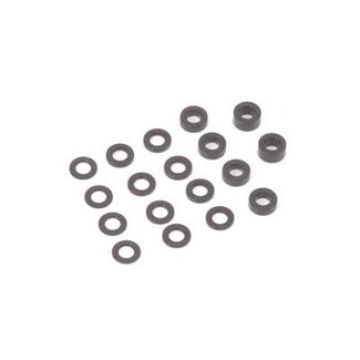 SCHUMACHER SCHUMACHER SPEED PACK - Alloy Black M3 Washers - 18pc