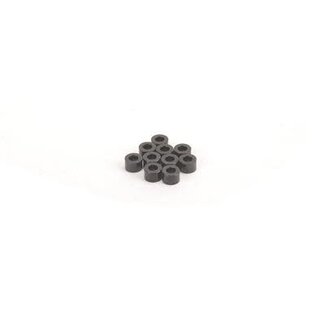 SCHUMACHER SCHUMACHER M3 Alloy Washer Black 4.0 mm (pk10)