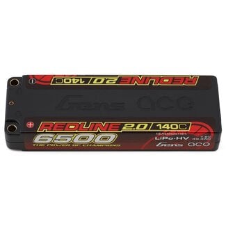 GENS ACE Gens Ace Redline 2.0 2S LCG LiHV Battery 140C (7.6V/6500mAh) w/5mm Bullets