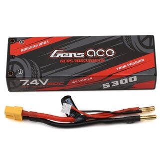 GENS ACE Gens ace 5300mAh 2S 7.4V 60C HardCase Lipo Battery Pack with XT60 plug