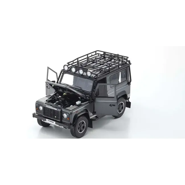 Kyosho 1/18 Land Rover Defender 90 (Gray) Diecast Model Car