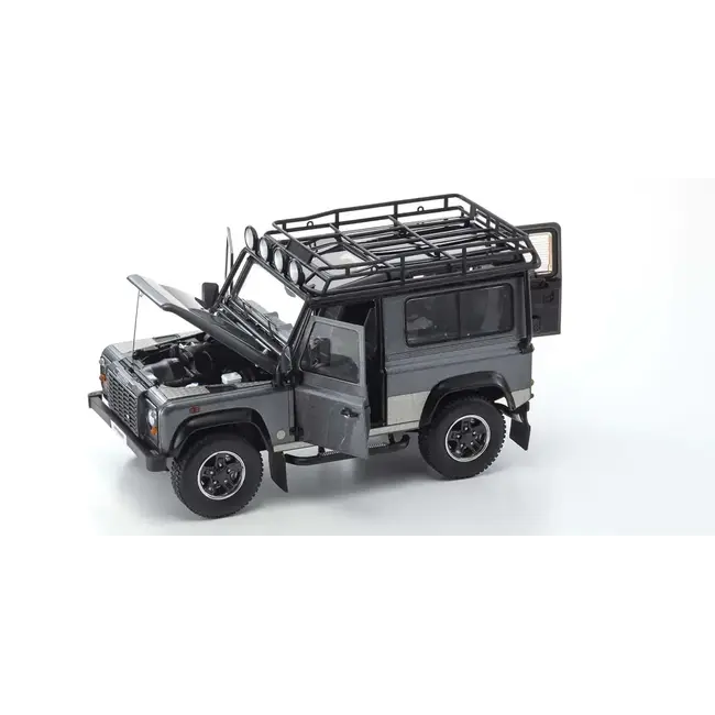 Kyosho 1/18 Land Rover Defender 90 (Gray) Diecast Model Car