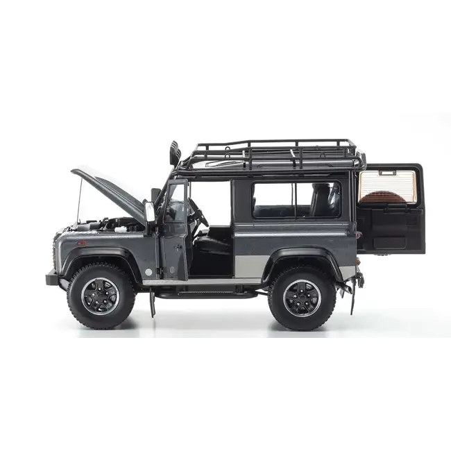 Kyosho 1/18 Land Rover Defender 90 (Gray) Diecast Model Car