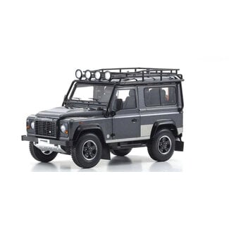 KYOSHO Kyosho 1/18 Land Rover Defender 90 (Gray) Diecast Model Car