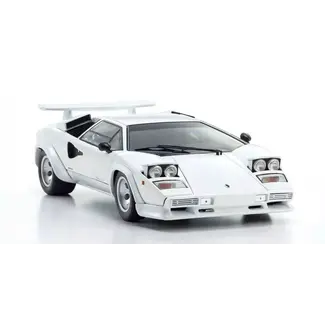 KYOSHO Kyosho 1/18 Lamborghini Countach LP 400 S White (Int. Black) Diecast Model Car